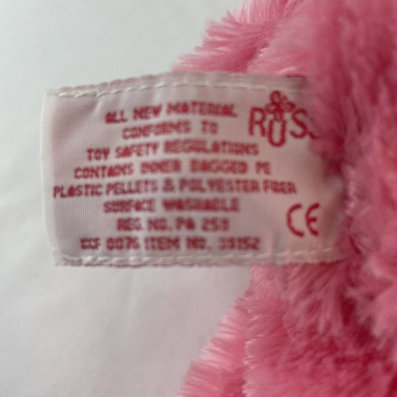 Russ Berrie Coby Monkey 9” Plush Pink Hearts Valentine Ape Gorilla Stuffed Toy - Picture 5 of 7